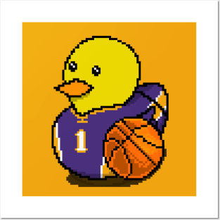 Lakers Basketball Rubber Duck 2 Posters and Art